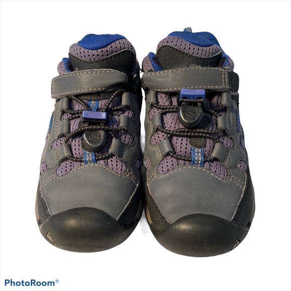 Keen Other - Keen Kids Low Top Hikers Blue and Gray sz 11 EUC